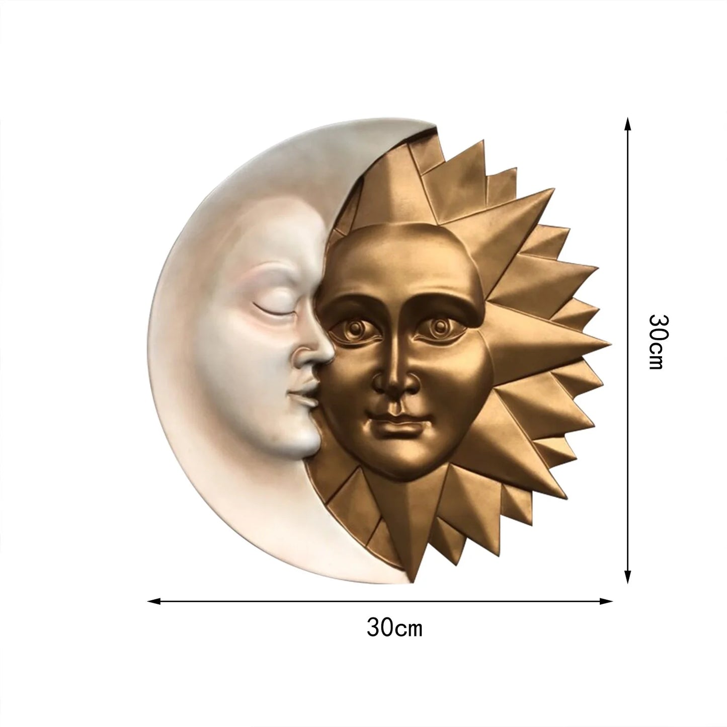 Design Celestial Sun and Moon Wall Sculpture