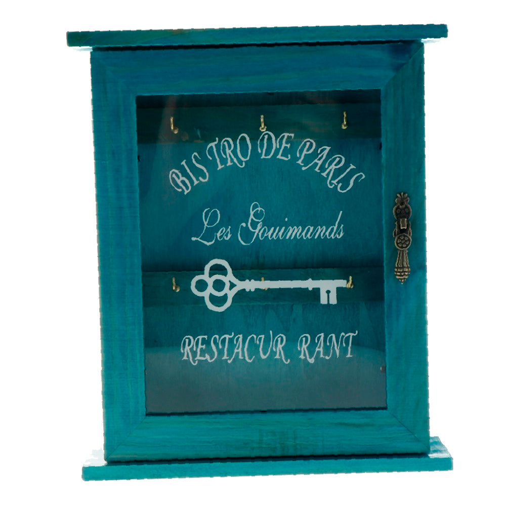 Vintage European Style Wooden Key Storage Cabinet