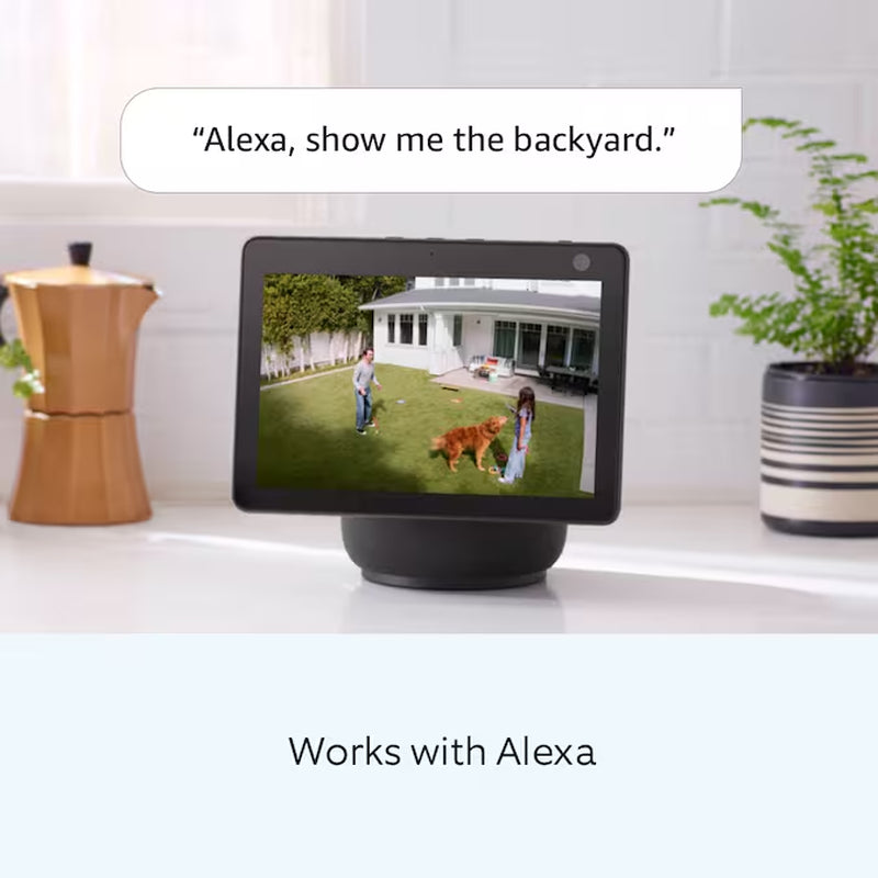 Smart Security Video Camera with 2 Motion-Activated LED Floodlights, 2-Way Talk, Color Night Vision