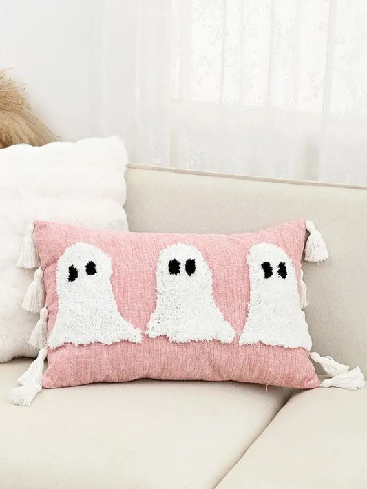 Too Cute To Spook! Pink Cute Ghost Pillowcase