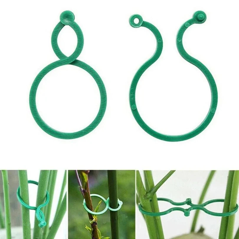 Garden Clips Trellis for Upright Growth of Vines and Vegetables - Available in 50 or 100 Pieces, Ideal for Tomato Plant Support and Accessories