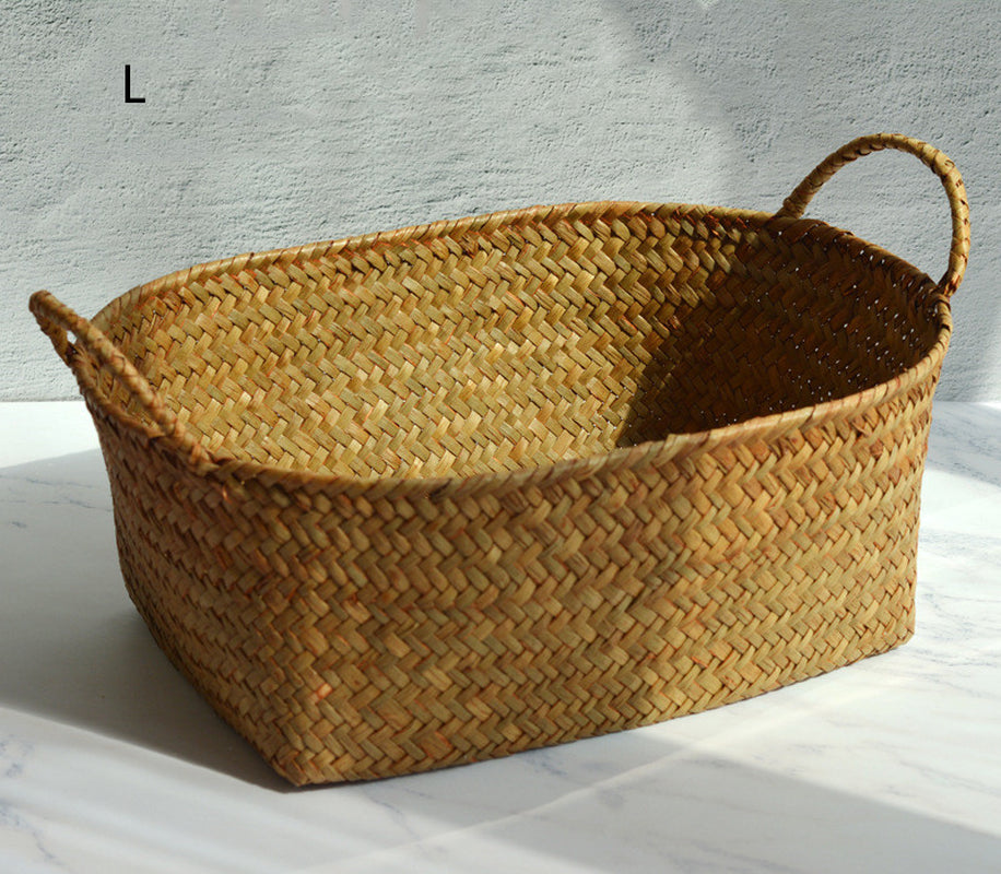 Seagrass Woven Coffee Table Basket