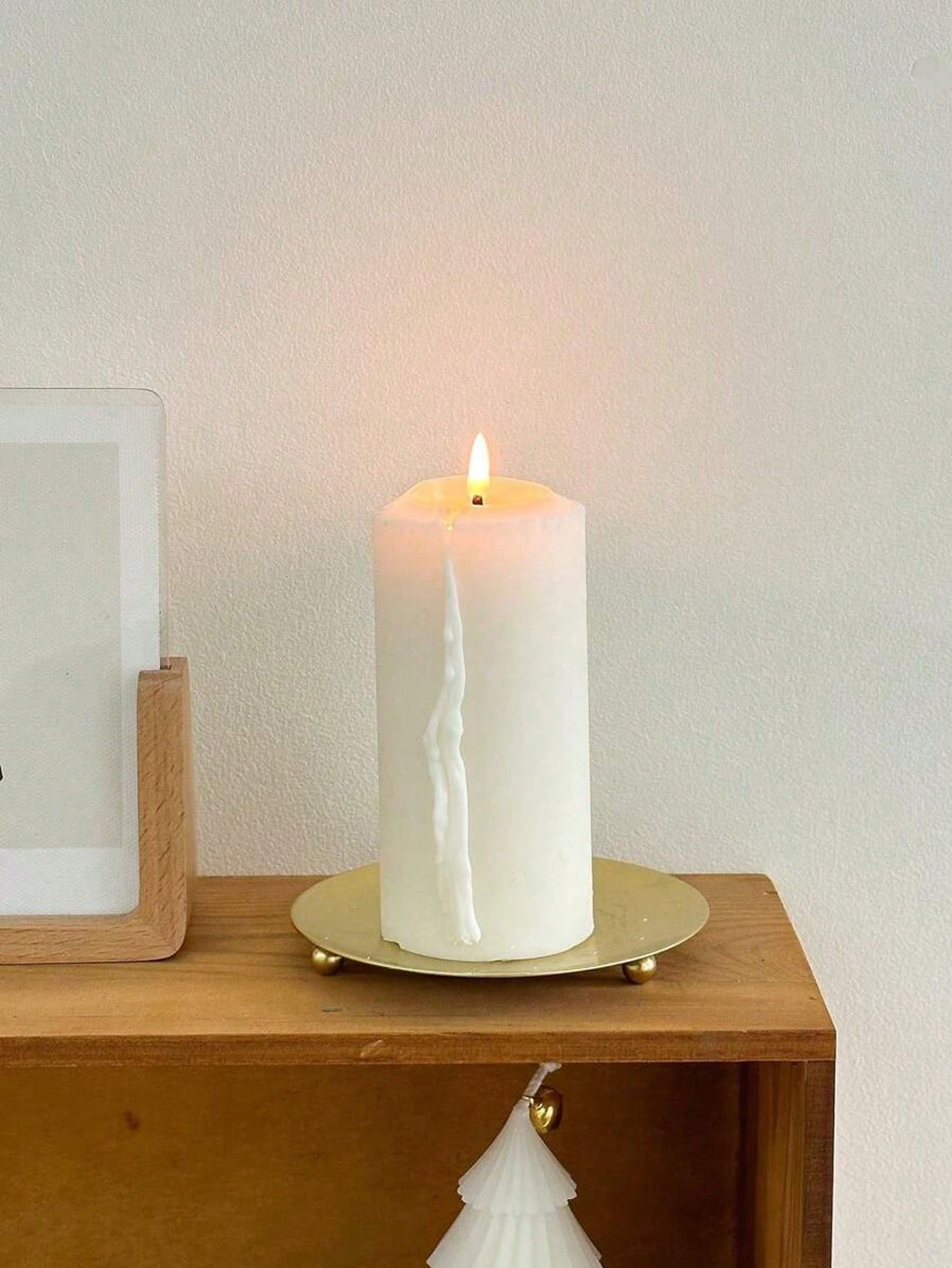 Decorative Iron Plate Candle Holder for Candles/Incense Cones