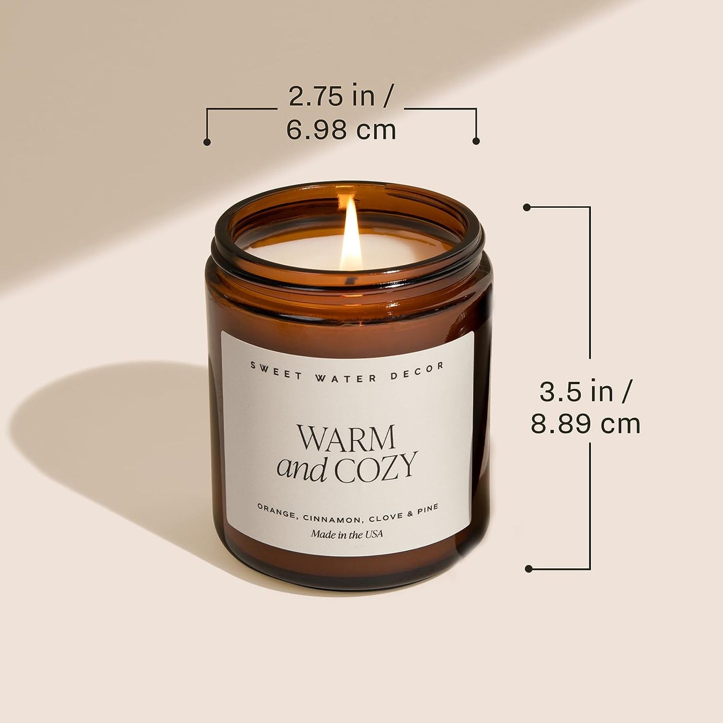 Hello Fall Candle - 100% Cotton Wick Soy Wax Candles with 40 Hour Burn Time - Made in the USA- Women Owned - 9Oz