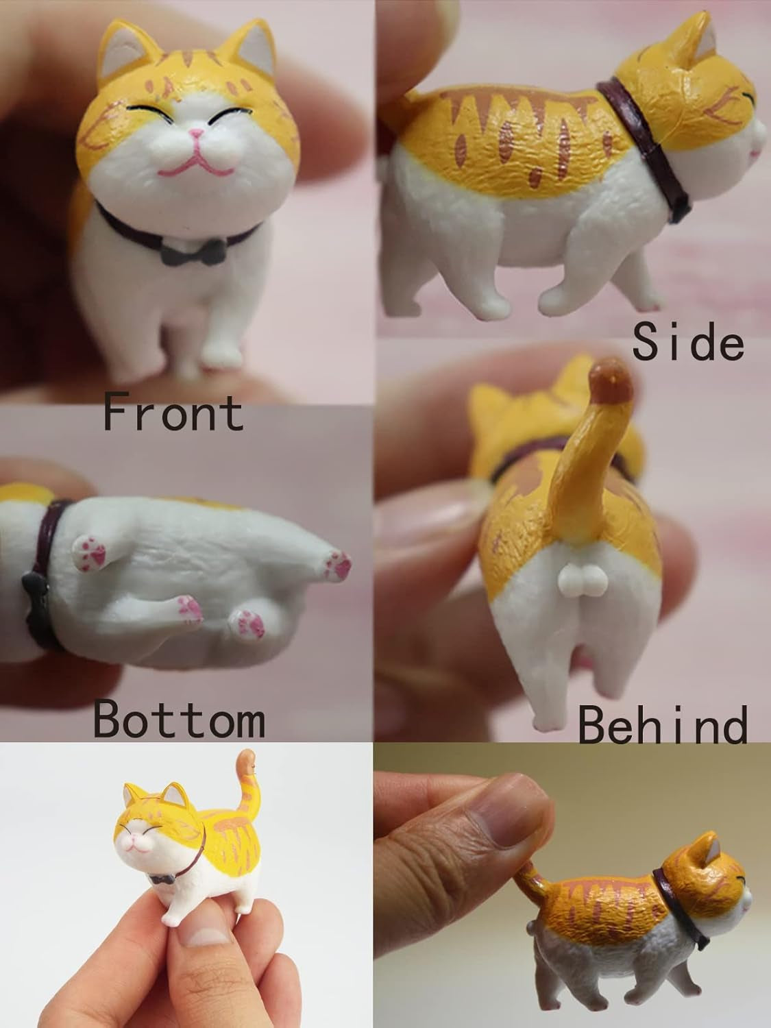9 PCS Cute Miniature Cats Landscape Lovely Cats Figurines Fairy Home Garden Anim