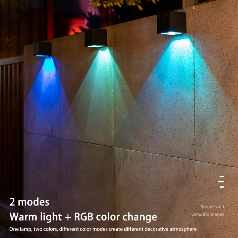 LED Solar Fence Lighting Wall