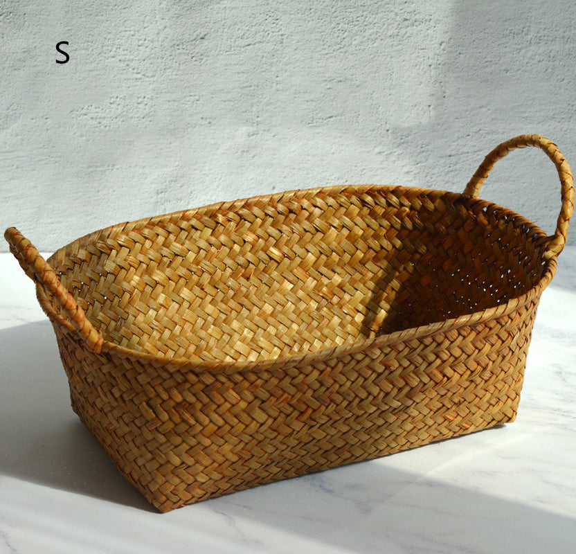 Seagrass Woven Coffee Table Basket