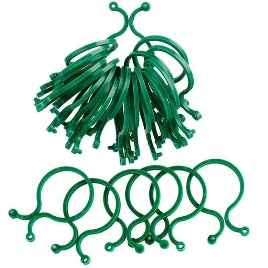 Garden Clips Trellis for Upright Growth of Vines and Vegetables - Available in 50 or 100 Pieces, Ideal for Tomato Plant Support and Accessories