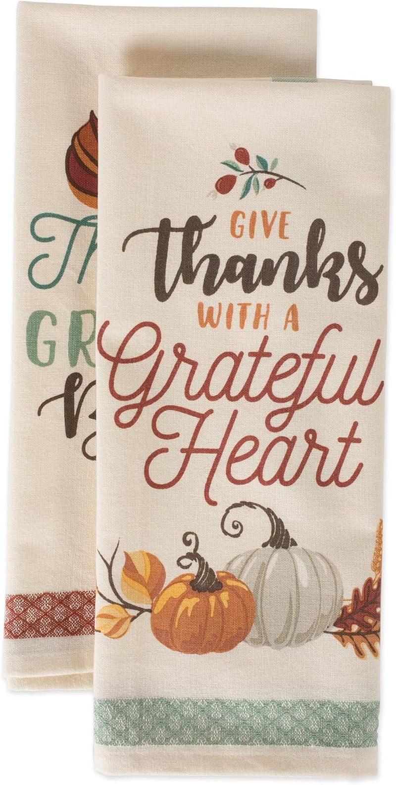 2 Fall Towels for Kitchen 18X28 2