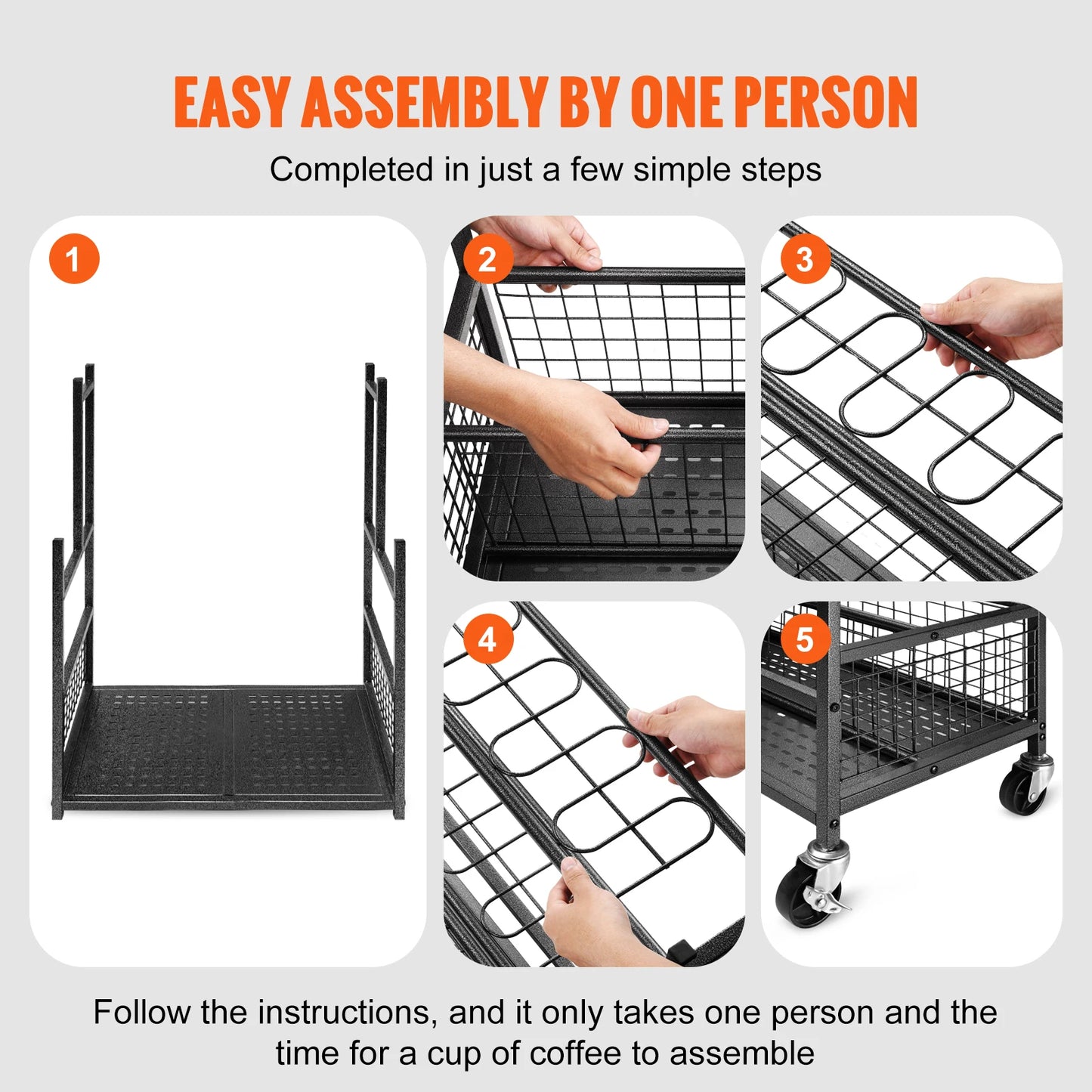 16 Slots Garden Tool Organizer for Garage Storage