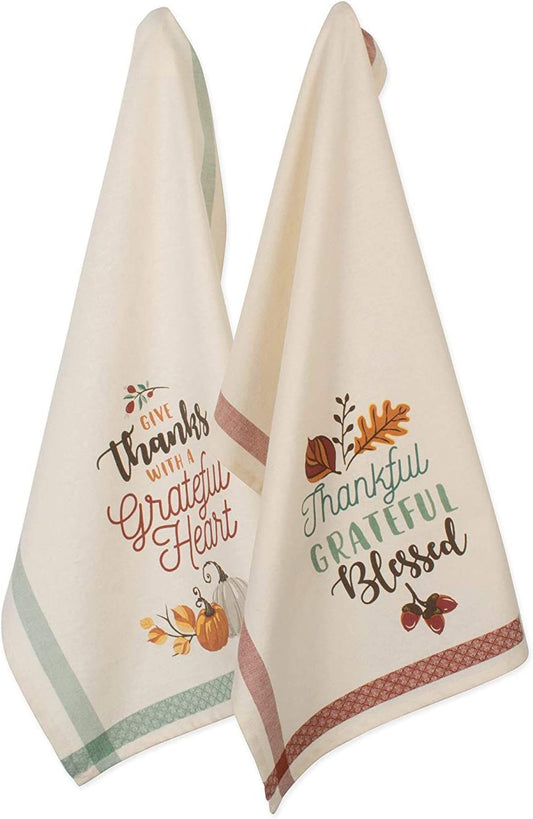 2 Fall Towels for Kitchen 18X28 2