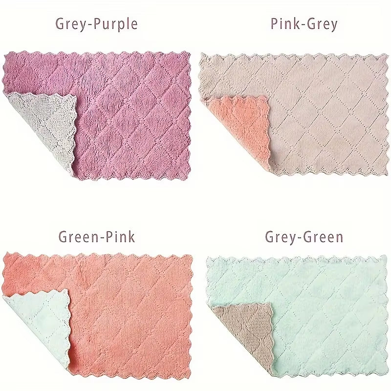 Set Of 10 Reusable Microfiber Dish towel - Lint Free & Durable