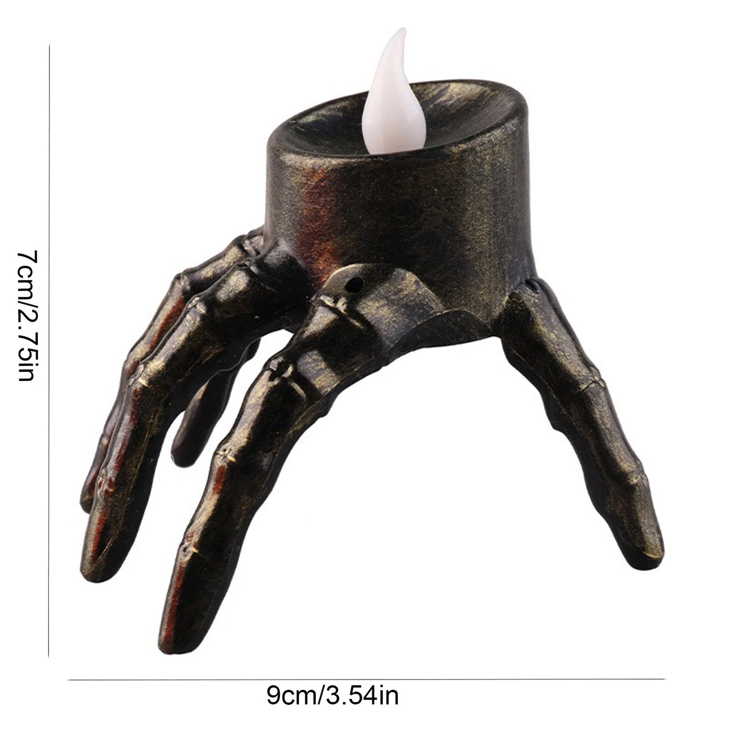 LED Spooky Skeleton Hand Candle