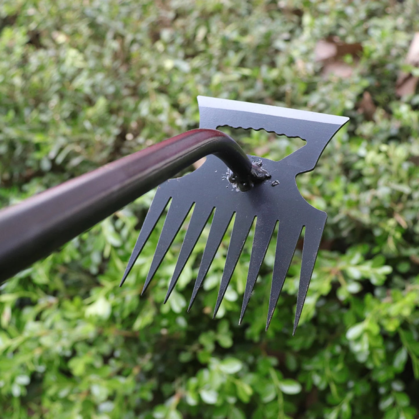 2 in 1 Garden Rake Stainless Tool for Weeding
