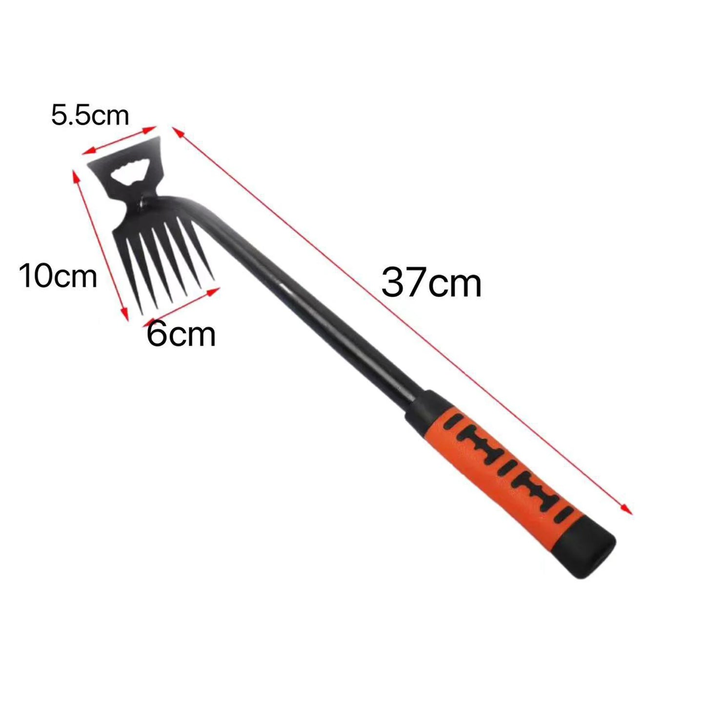 2 in 1 Garden Rake Stainless Tool for Weeding