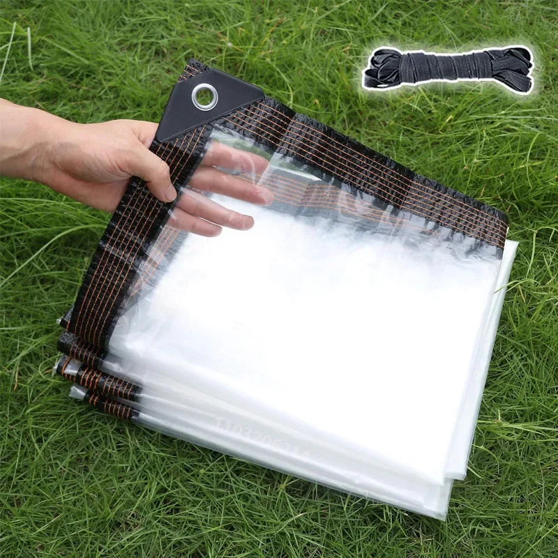 Transparent Waterproof Plastic Gardening Shelter Film 2x3M for Terrace Succulents and Balcony Awnings