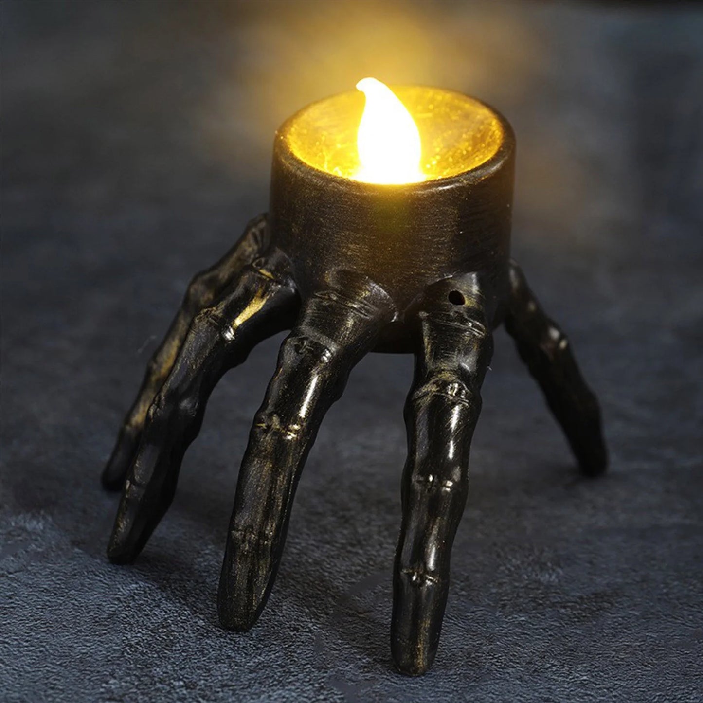 LED Spooky Skeleton Hand Candle