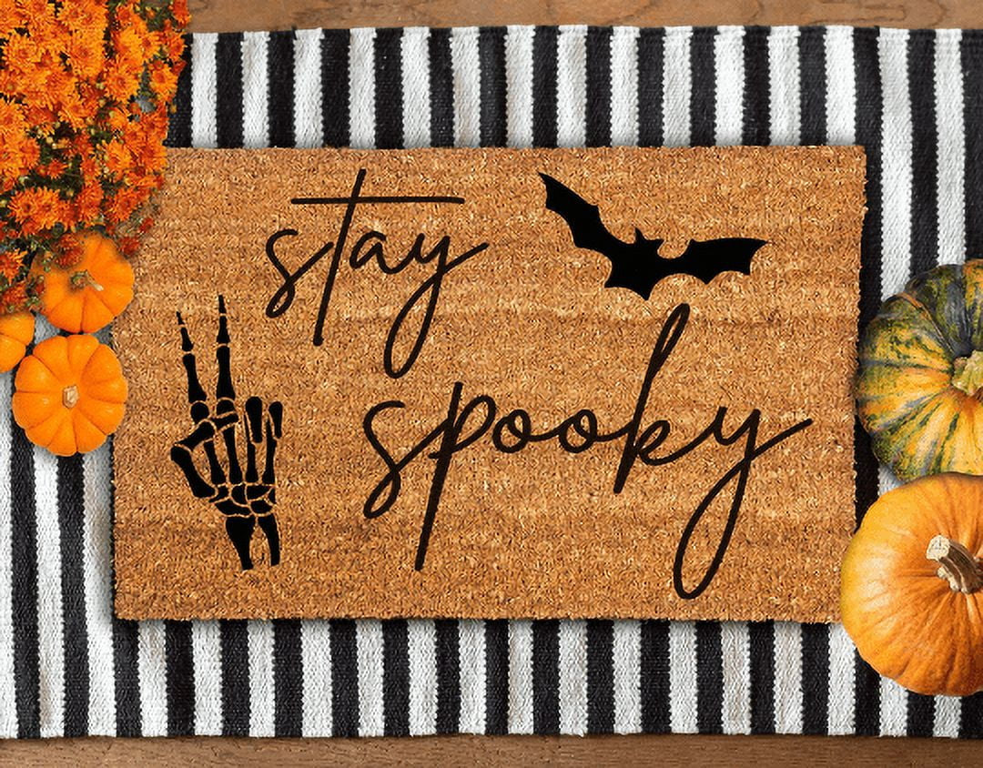 Stay Spooky Fall Front Doormat , 30" X 18"