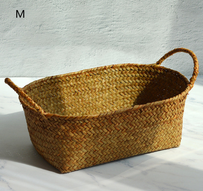 Seagrass Woven Coffee Table Basket