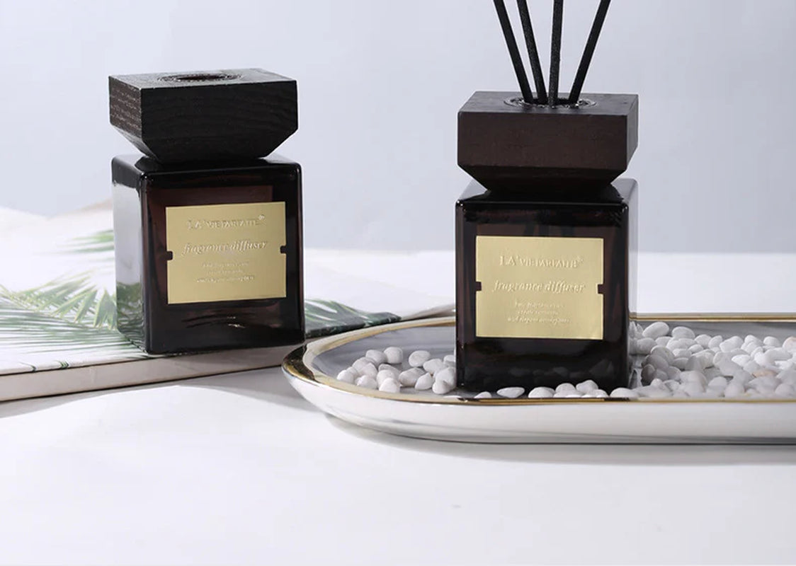 Aromatic Wooden Top Woven Stick Oil Diffuser