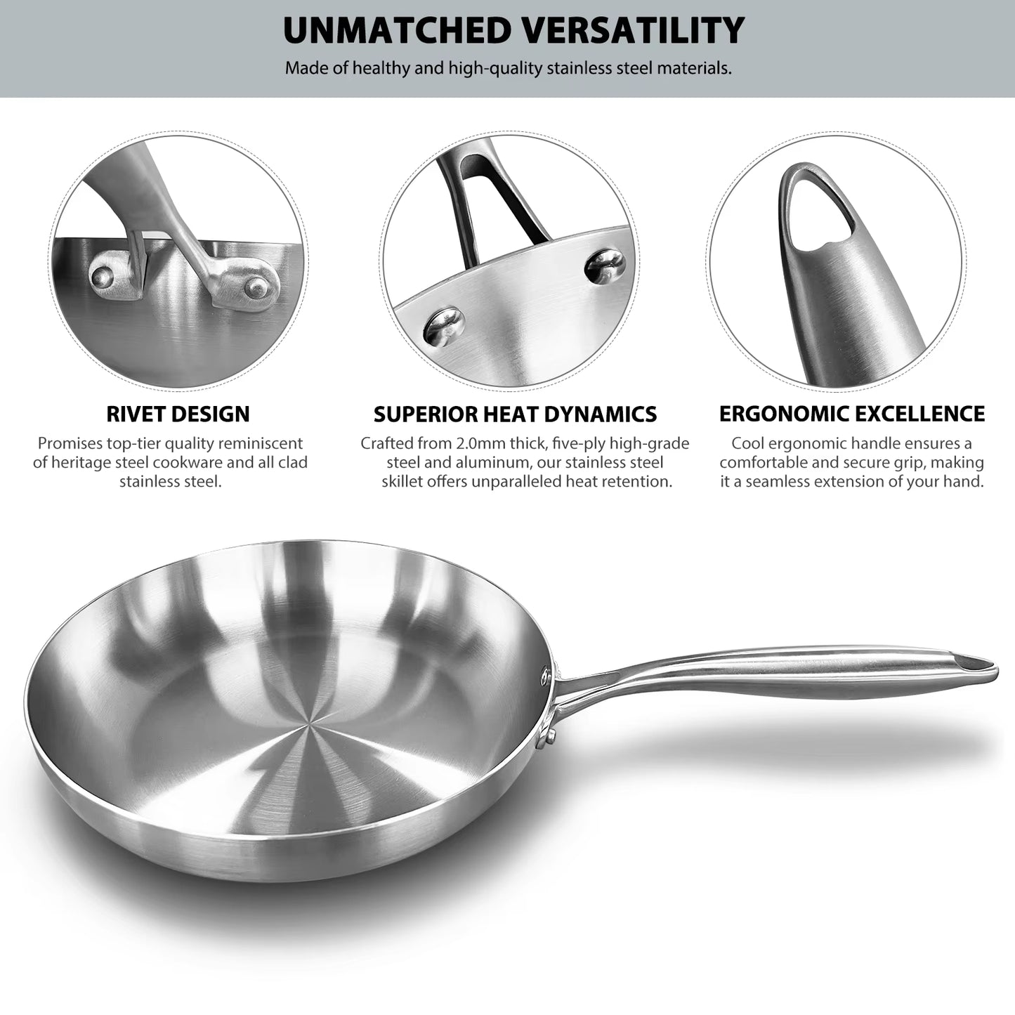 Uncoated Steel Nonstick Pan