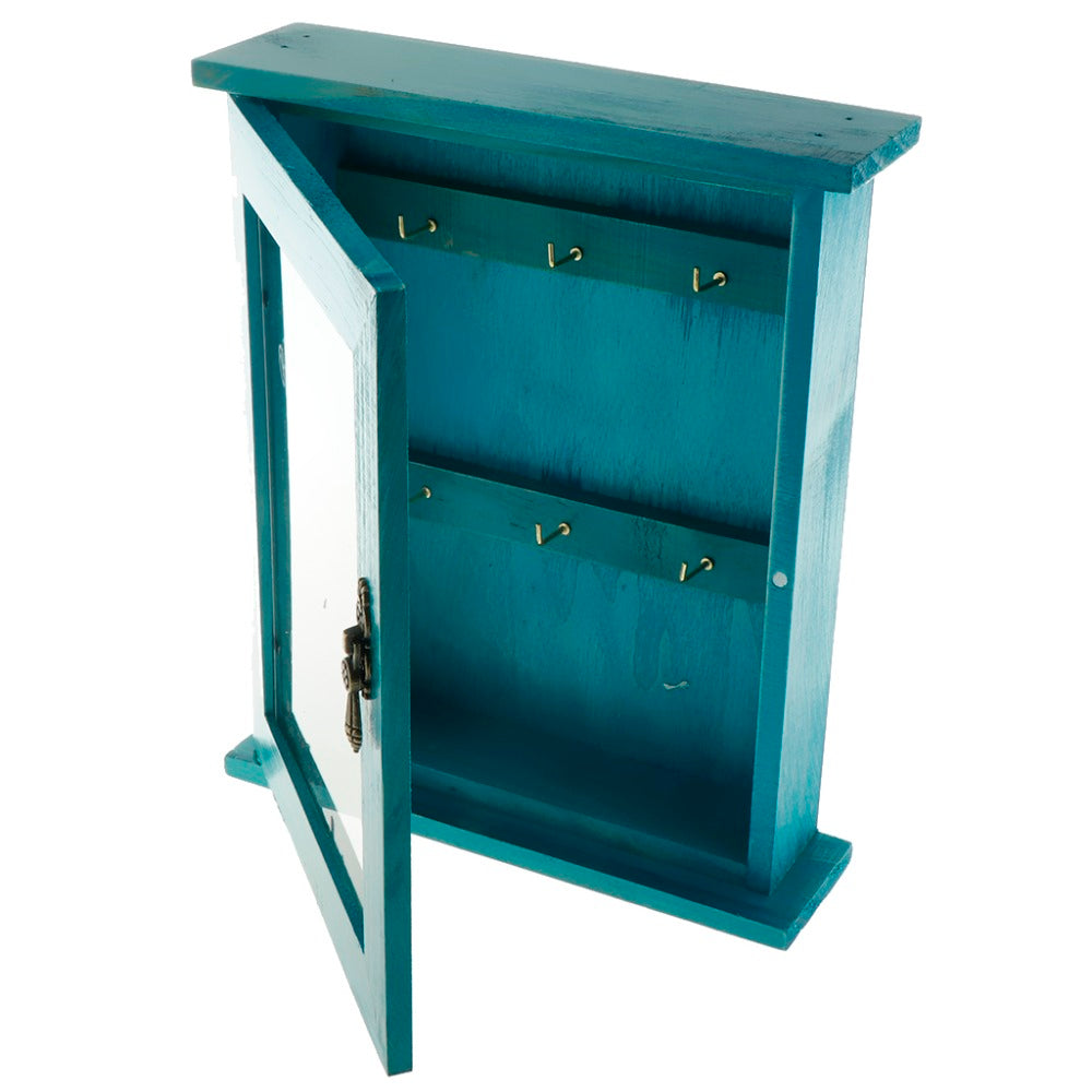 Vintage European Style Wooden Key Storage Cabinet