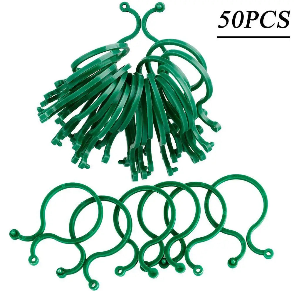 Garden Clips Trellis for Upright Growth of Vines and Vegetables - Available in 50 or 100 Pieces, Ideal for Tomato Plant Support and Accessories