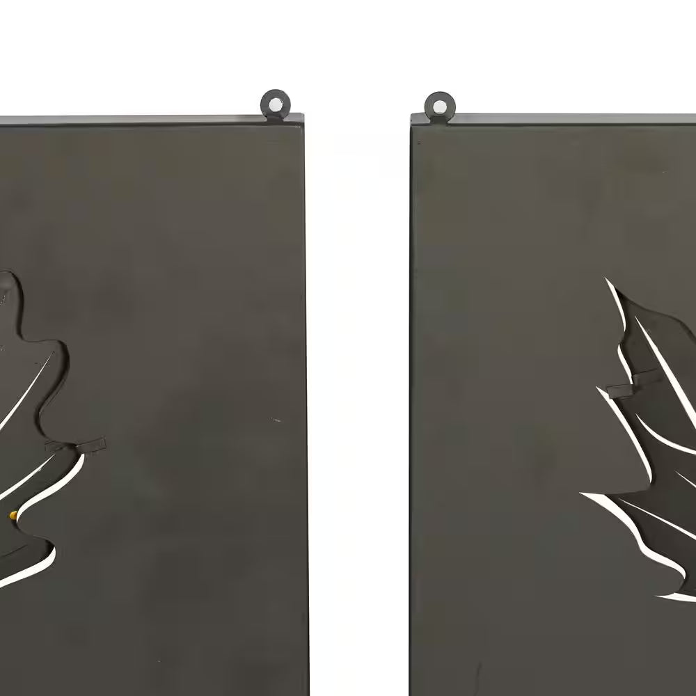 Gold Metal Contemporary Wall Decor (Set of 9)