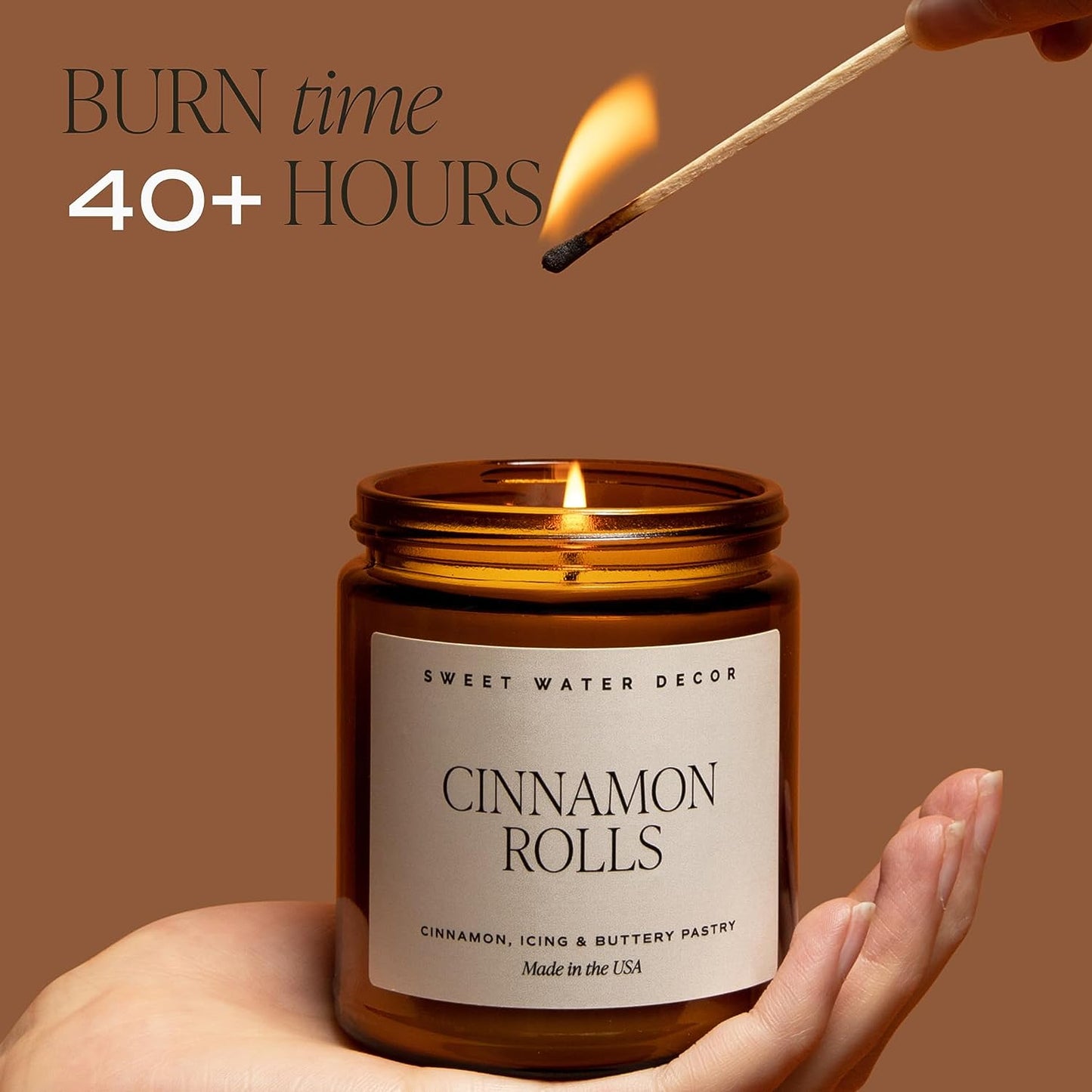 Hello Fall Candle - 100% Cotton Wick Soy Wax Candles with 40 Hour Burn Time - Made in the USA- Women Owned - 9Oz