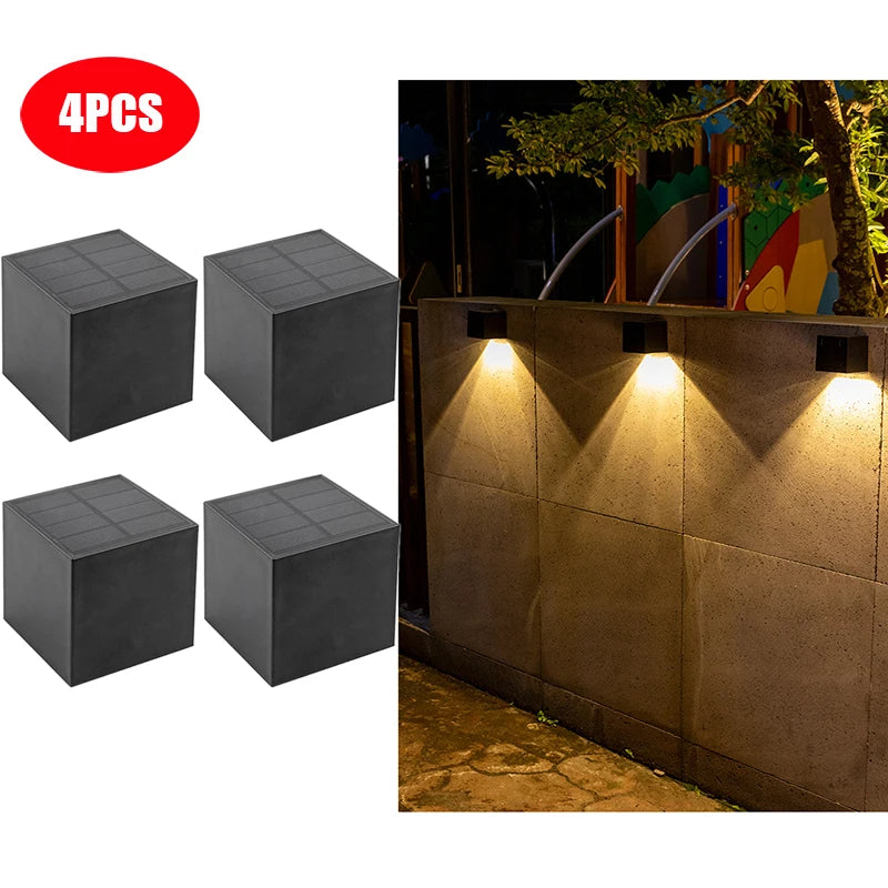 LED Solar Fence Lighting Wall
