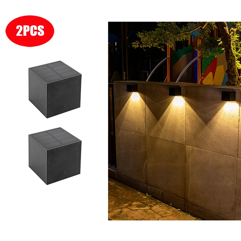 LED Solar Fence Lighting Wall