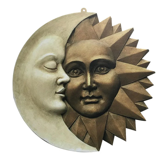 Design Celestial Sun and Moon Wall Sculpture