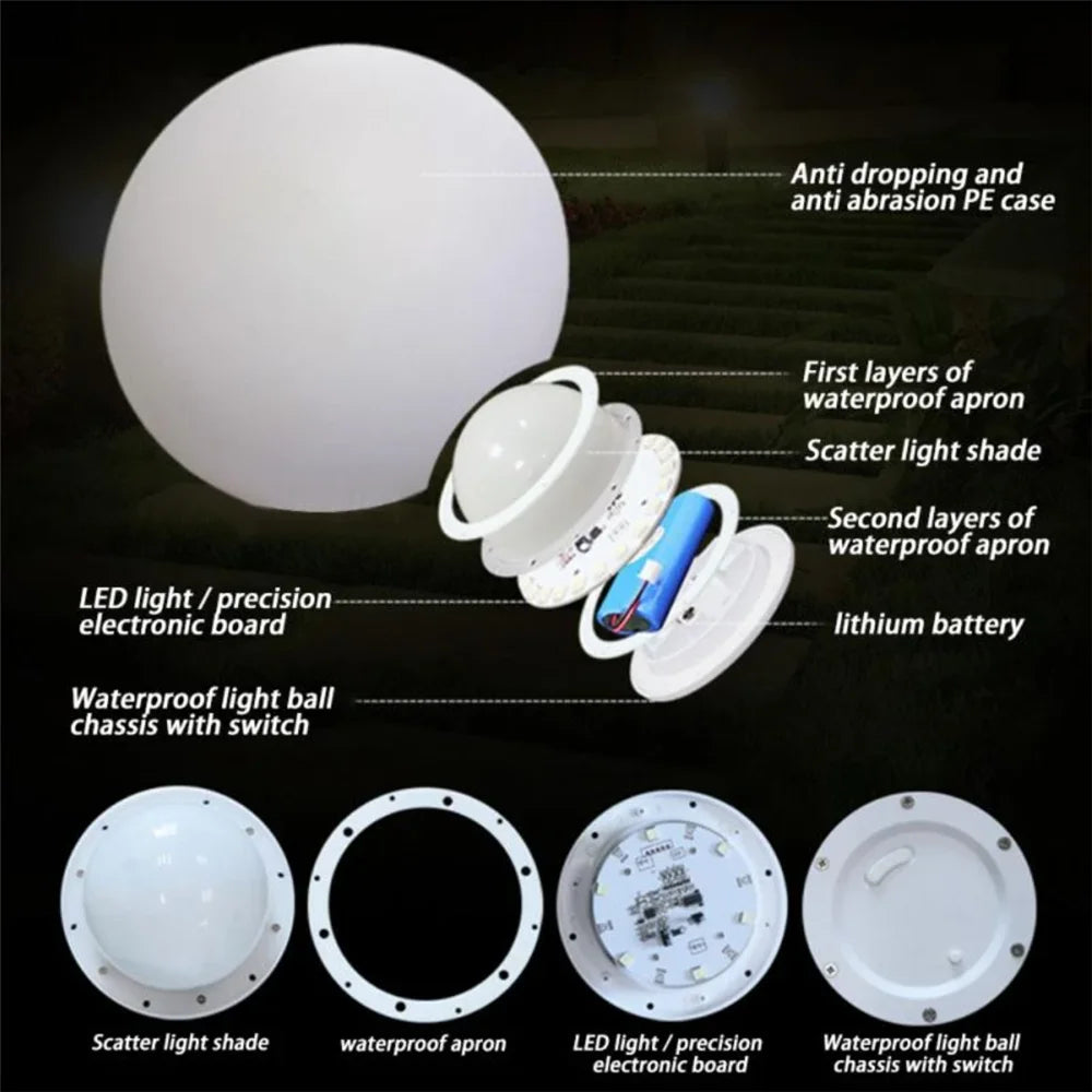 Waterproof LED Garden Ball Light 