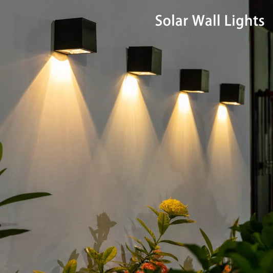 LED Solar Fence Lighting Wall 