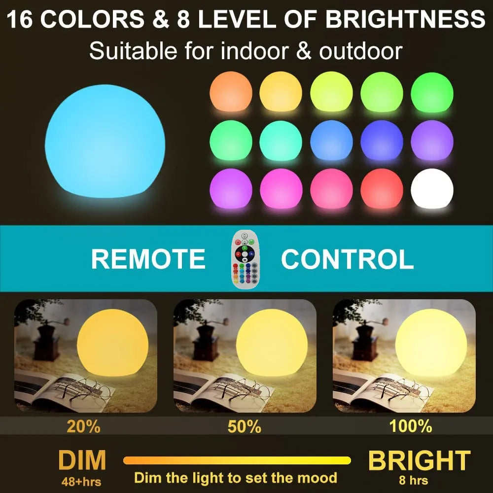 Waterproof LED Garden Ball Light 