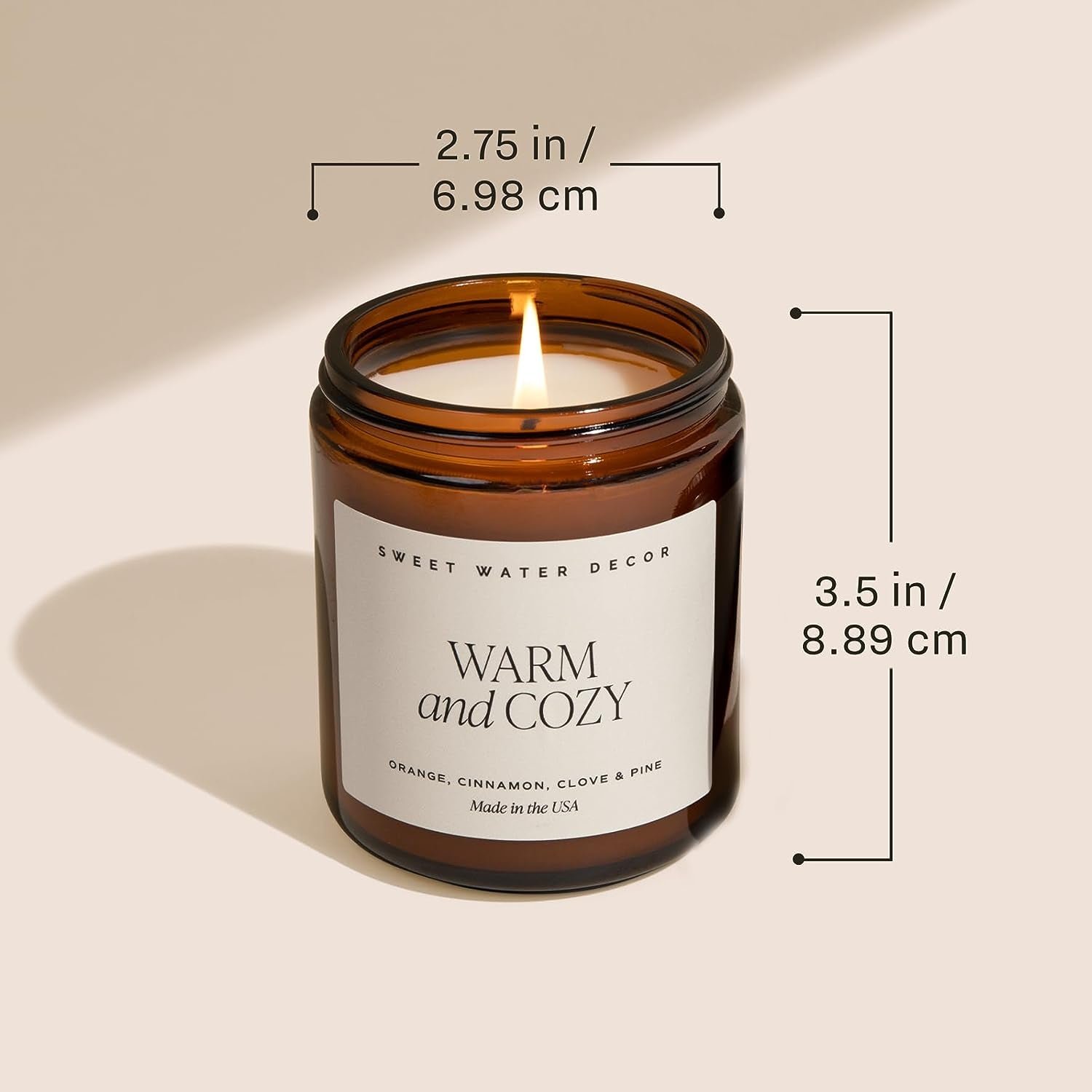 Hello Fall Candle - 100% Cotton Wick Soy Wax Candles with 40 Hour Burn Time - Made in the USA- Women Owned - 9Oz 