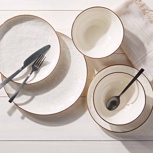 Stoneware Cream Murphy 12PC Dinnerware Set