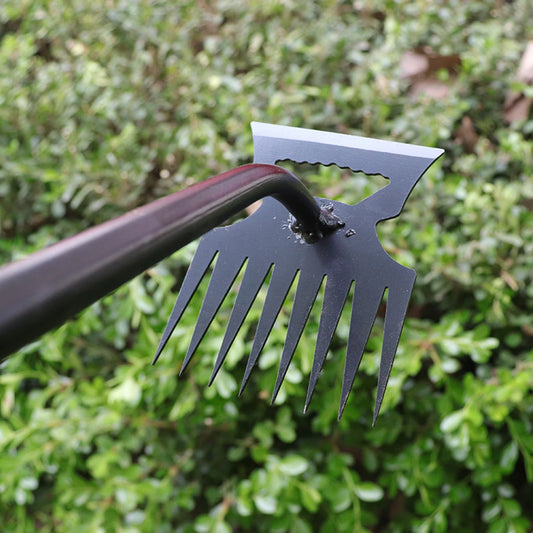 2 in 1 Garden Rake Stainless Tool for Weeding 