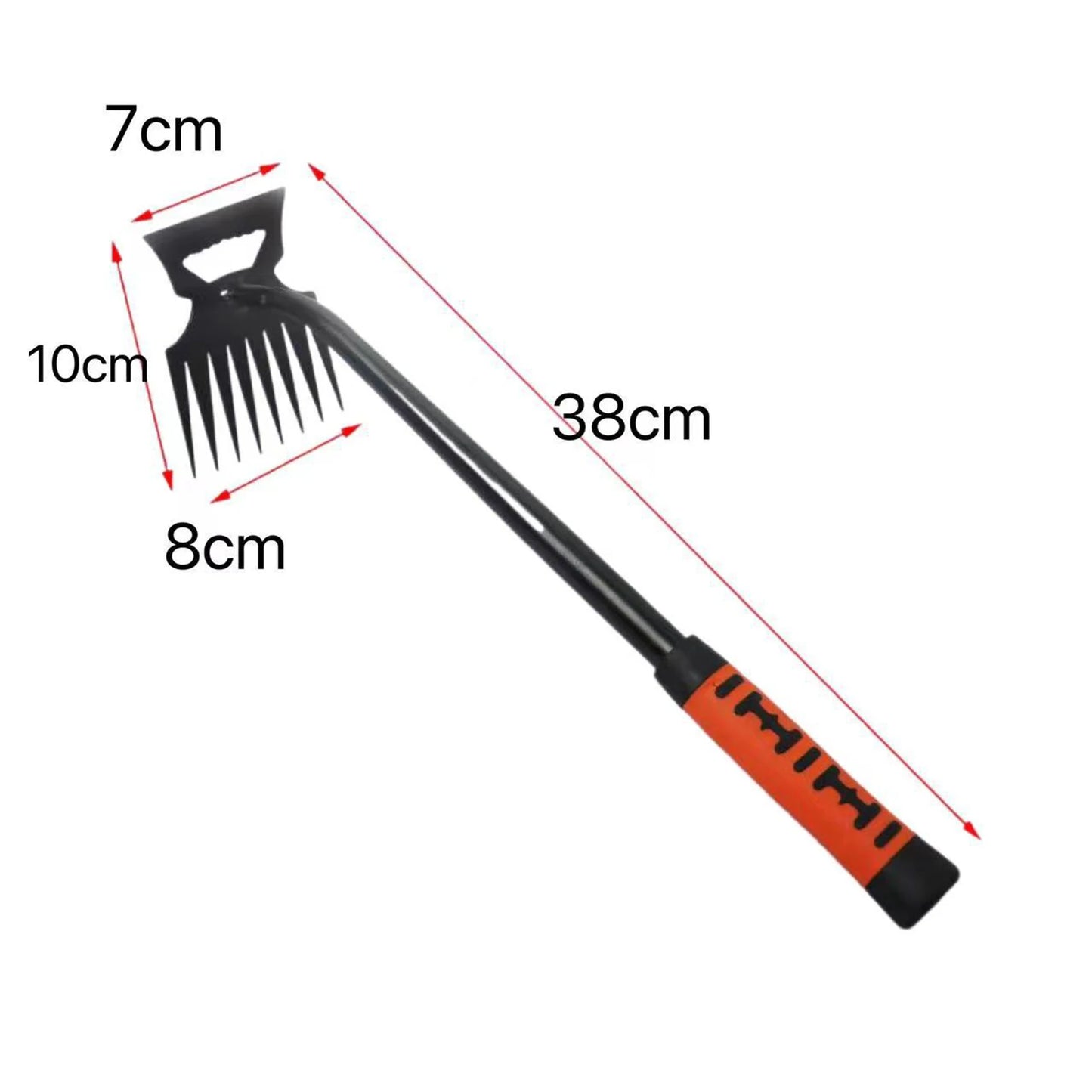 2 in 1 Garden Rake Stainless Tool for Weeding 