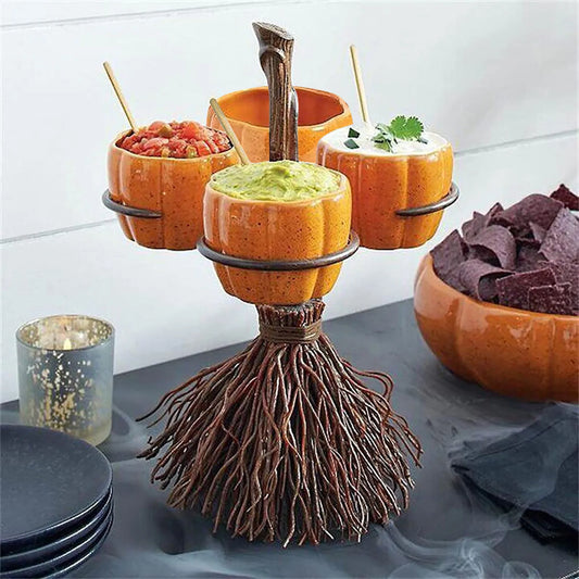 Cutesy Pumpkin Snack Serving Decor 