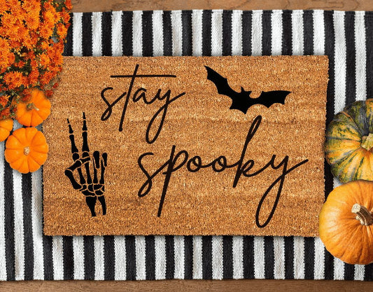 Stay Spooky Fall Front Doormat , 30" X 18"