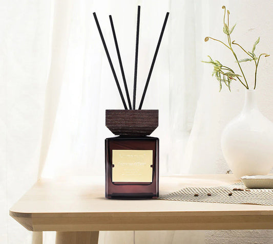 Aromatic Wooden Top Woven Stick Oil Diffuser 