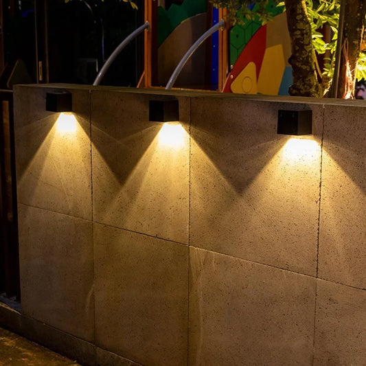 LED Solar Fence Lighting Wall 